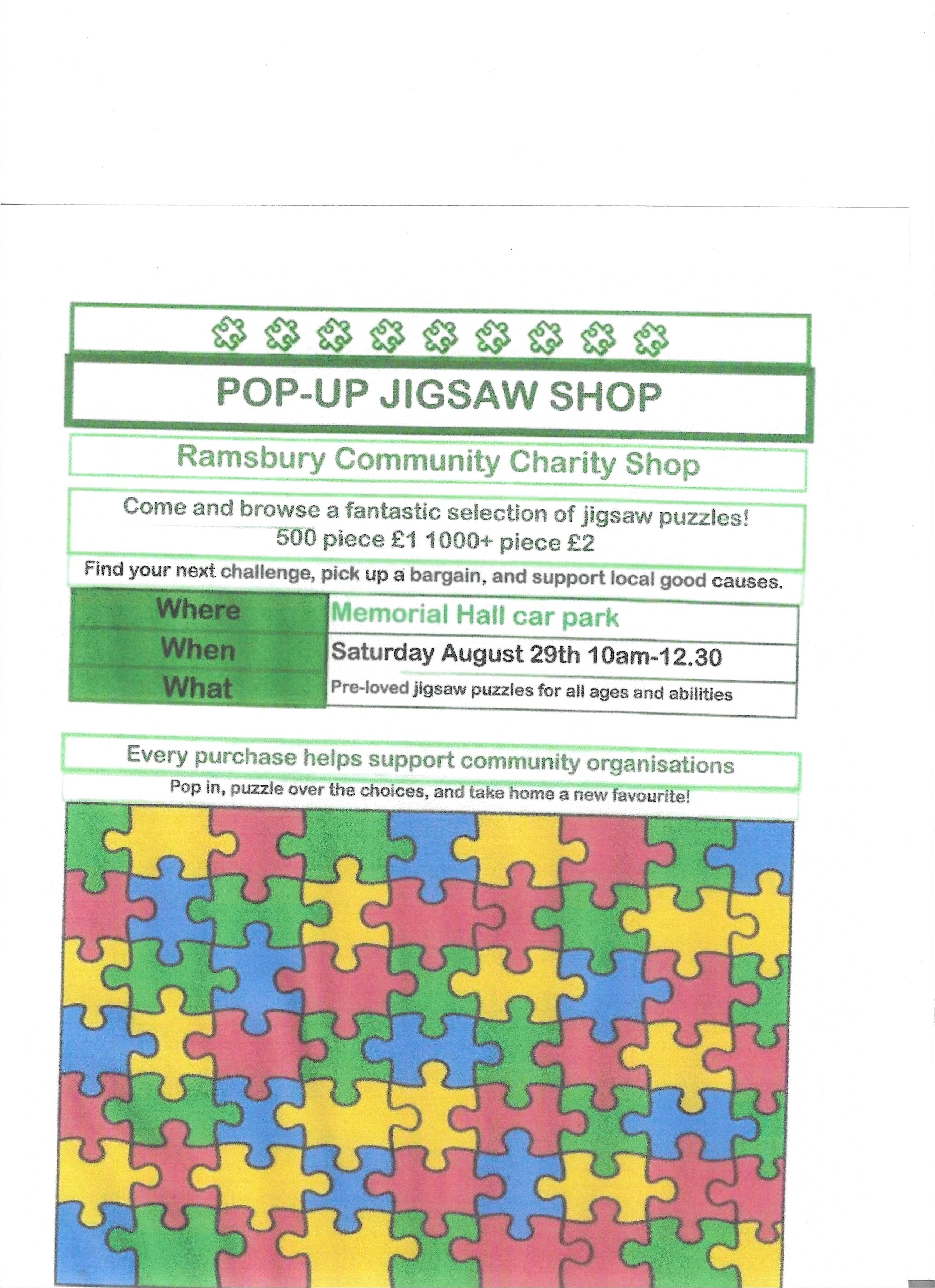 pop up jigsaw shop